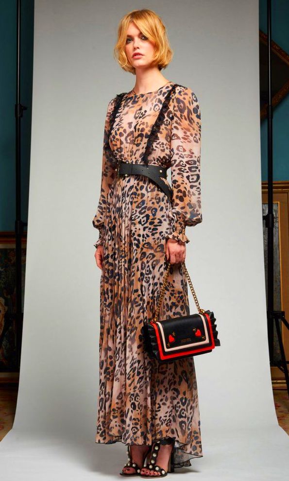 Vestido Largo Animal Print Vestido Largo Animal Print