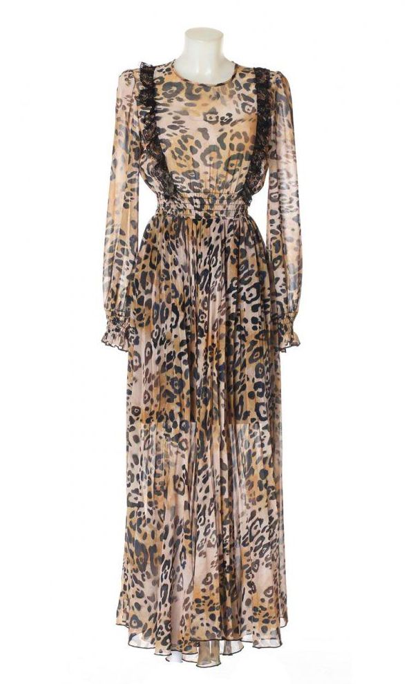 Vestido Largo Animal Print Vestido Largo Animal Print