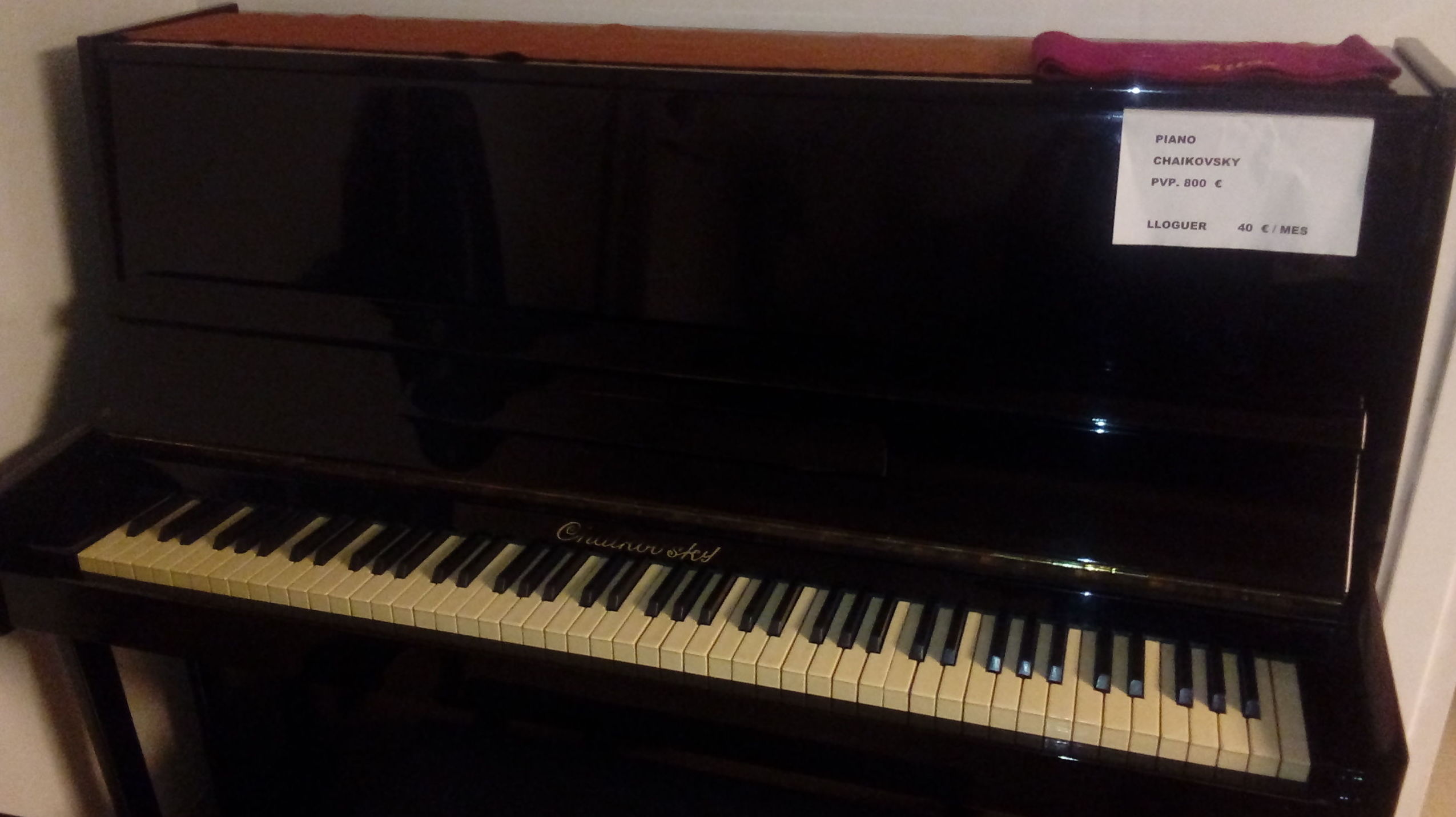 PIANO ALQUILER TCHAIKOVSKY : Catálogo de L'Art Guinardó PIANO ALQUILER TCHAIKOVSKY : Catálogo de L'Art Guinardó