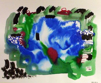 Tormentas de agua y fuego. Mixta sobre papel 41x31 cm/2003. Nano naturaleza Tormentas de agua y fuego. Mixta sobre papel 41x31 cm/2003. Nano naturaleza