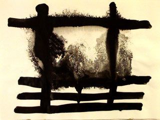 Puertas de unión. Tintas indias sobre papel A3/2002. La conciencia del agua Puertas de unión. Tintas indias sobre papel A3/2002. La conciencia del agua