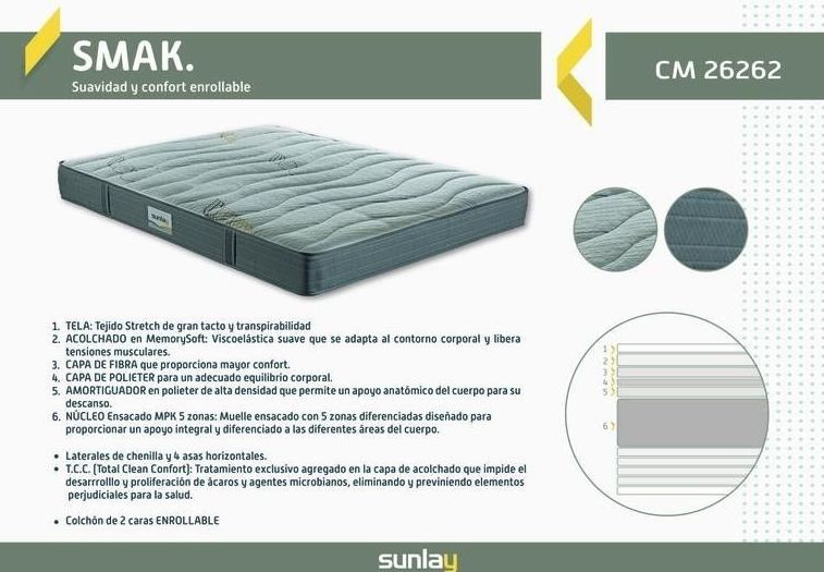 EV Colchonería: Nuevo colchón Smak de Pikolin desde 159 € EV Colchonería: Nuevo colchón Smak de Pikolin desde 159 €
