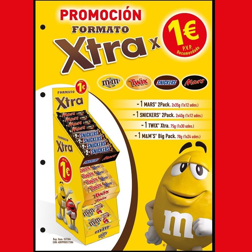 EXPOSITOR XTRA de MARS PVP 1 €: Productos de Sarigabo S.L.