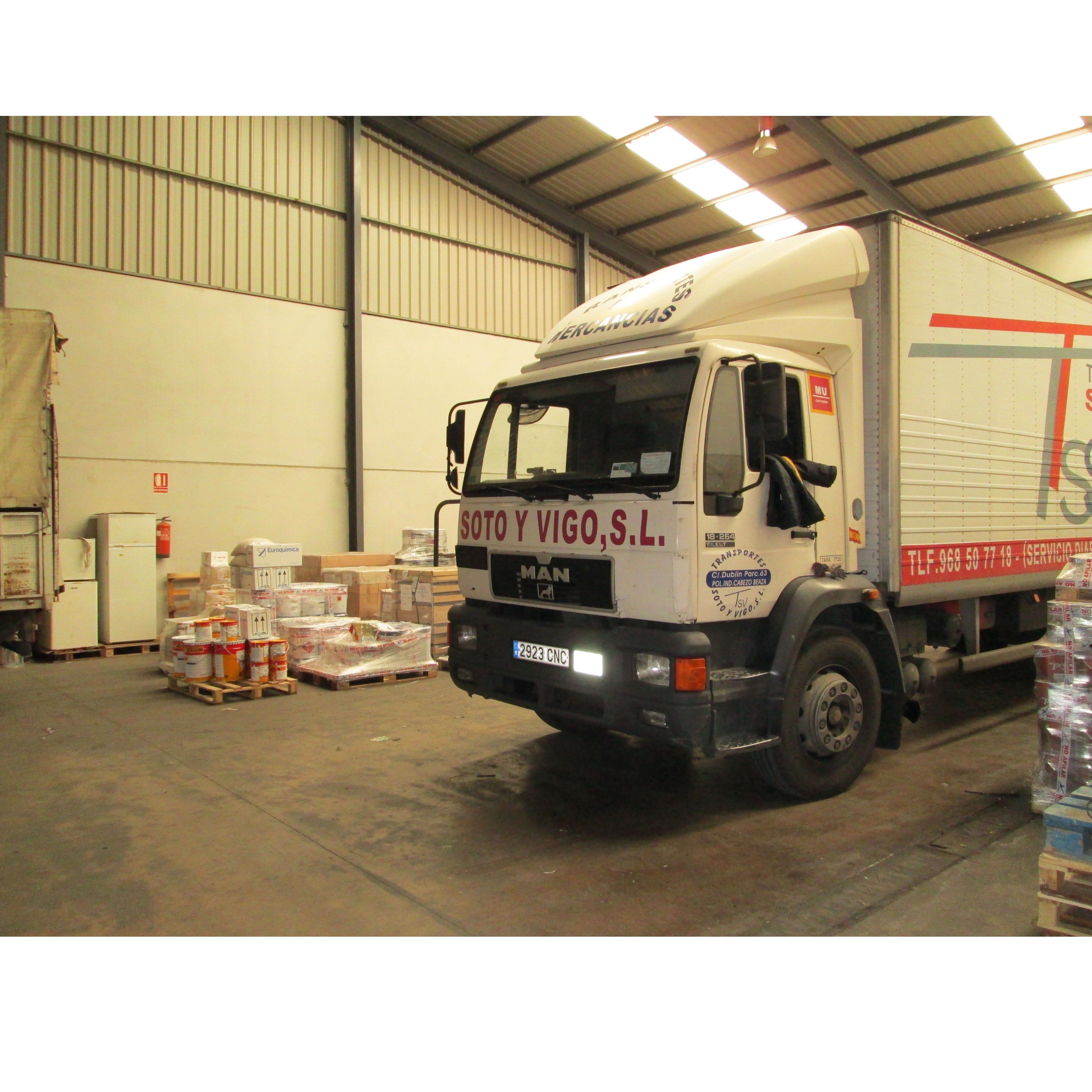 Servicios: Transporte de mercancías de Transportes Soto y Vigo, S.L. Servicios: Transporte de mercancías de Transportes Soto y Vigo, S.L.