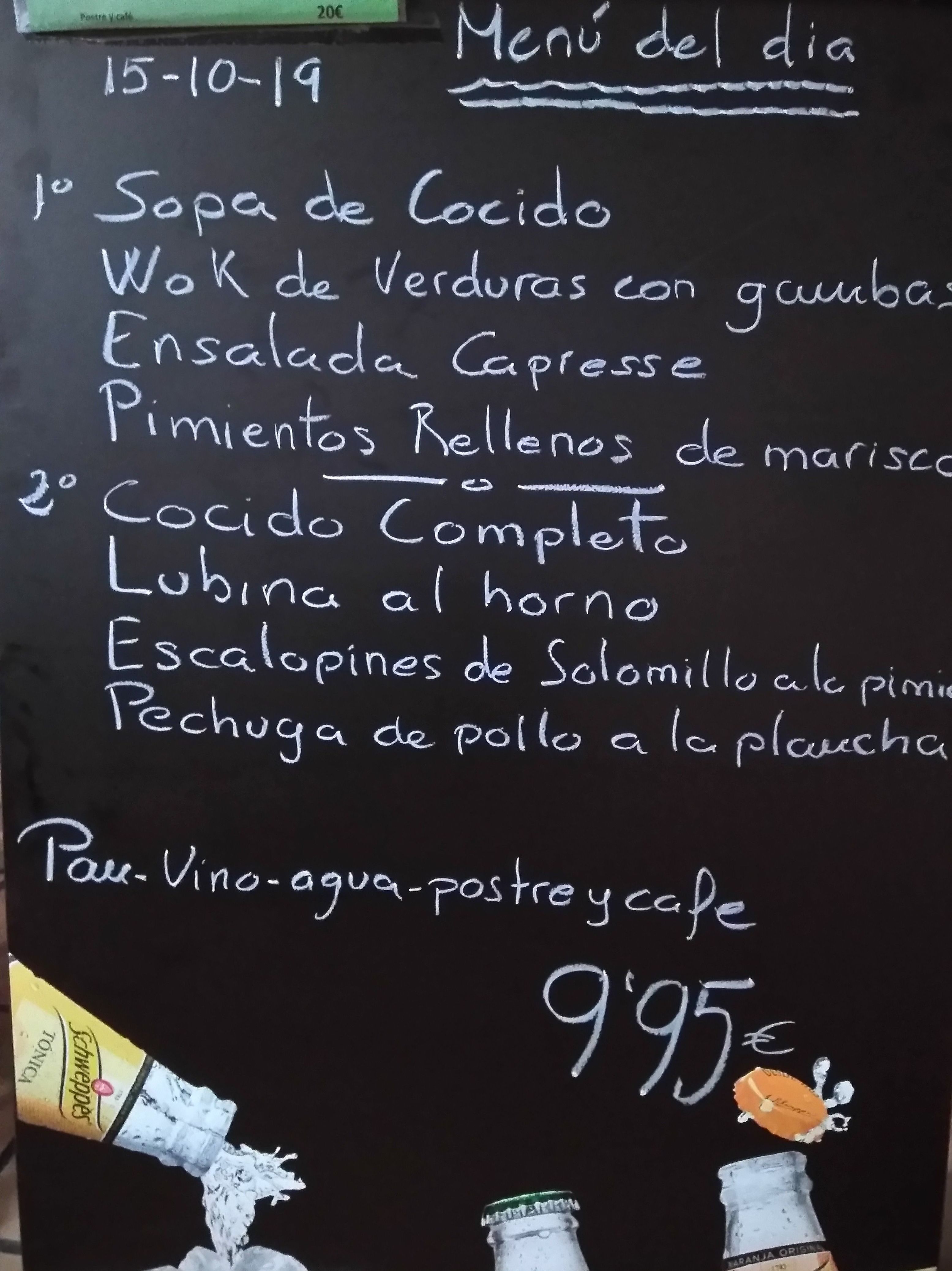 Menú del día: Carta y menús de Restaurante Gonzalo Menú del día: Carta y menús de Restaurante Gonzalo