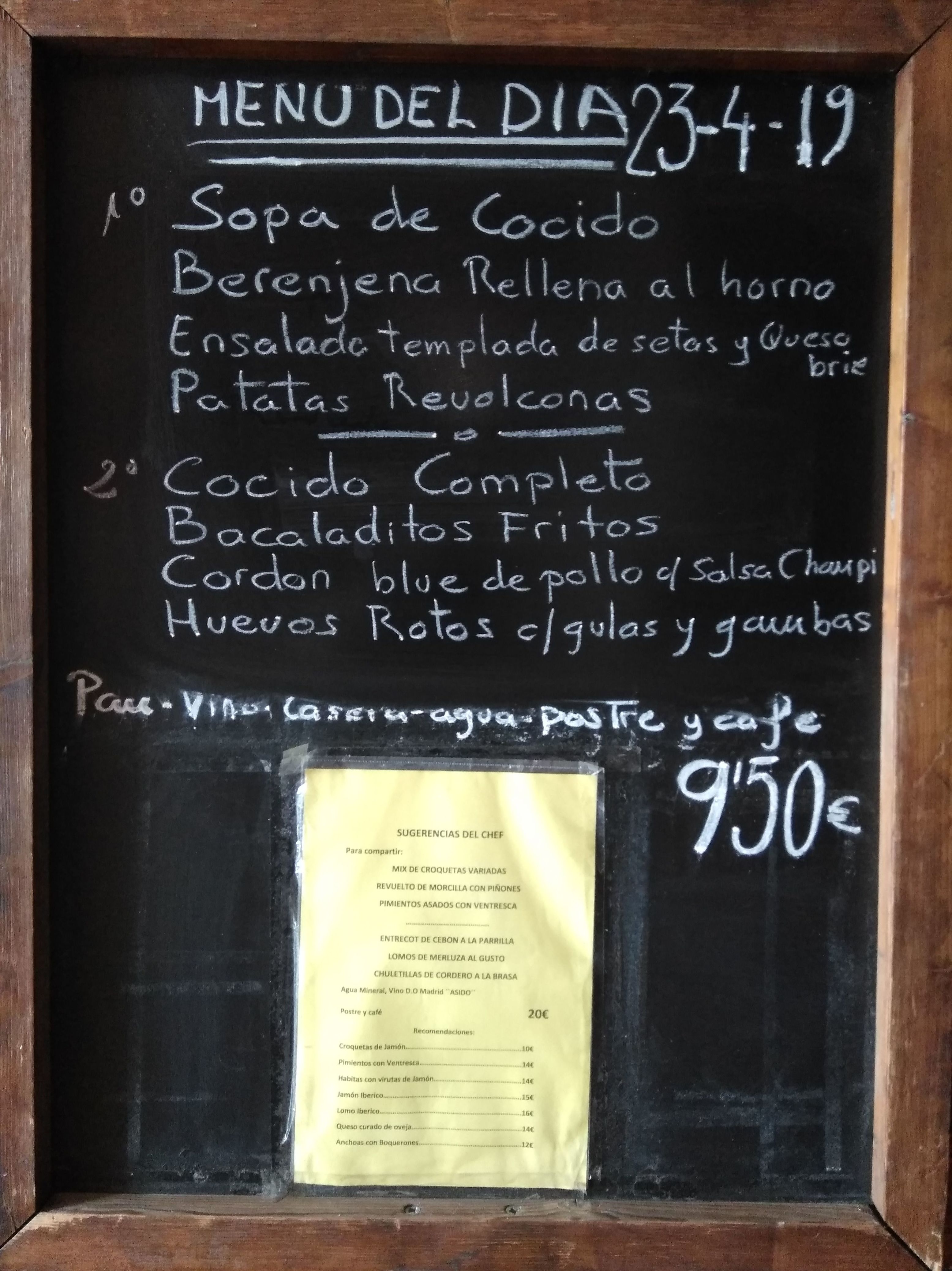 Menú del día: Carta y menús de Restaurante Gonzalo Menú del día: Carta y menús de Restaurante Gonzalo