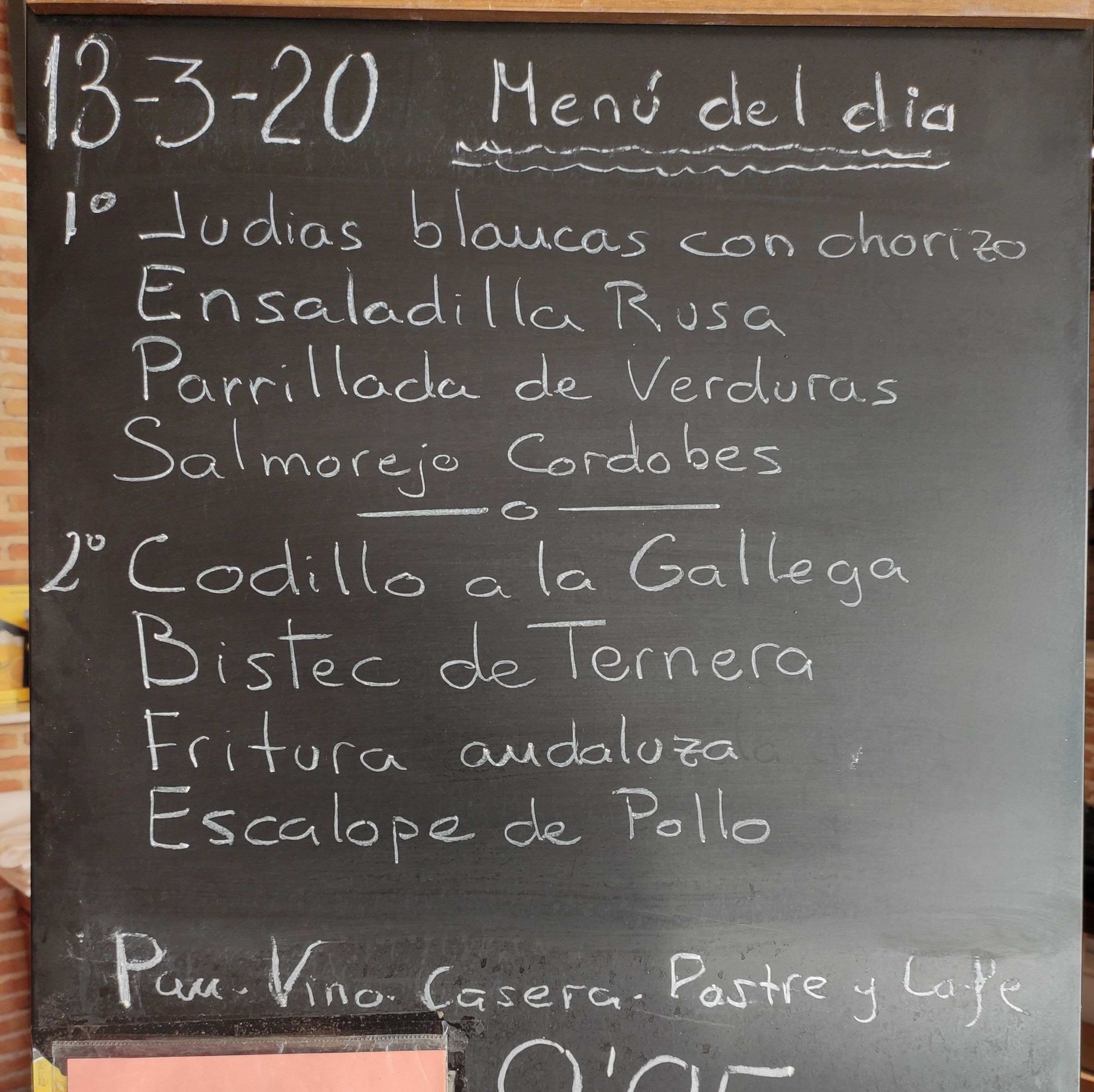 Menú del día: Carta y menús de Restaurante Gonzalo Menú del día: Carta y menús de Restaurante Gonzalo