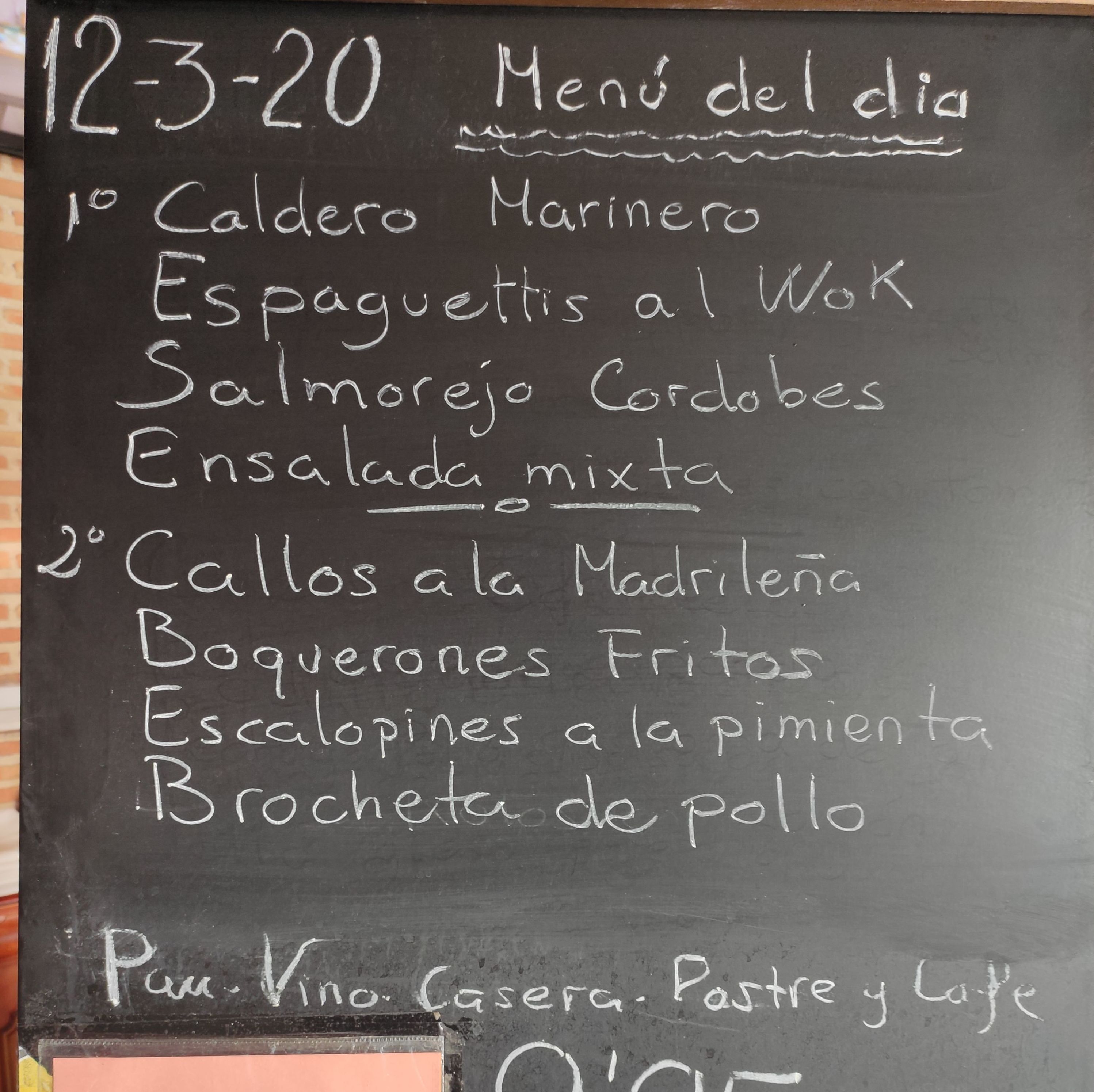 Menú del día: Carta y menús de Restaurante Gonzalo Menú del día: Carta y menús de Restaurante Gonzalo