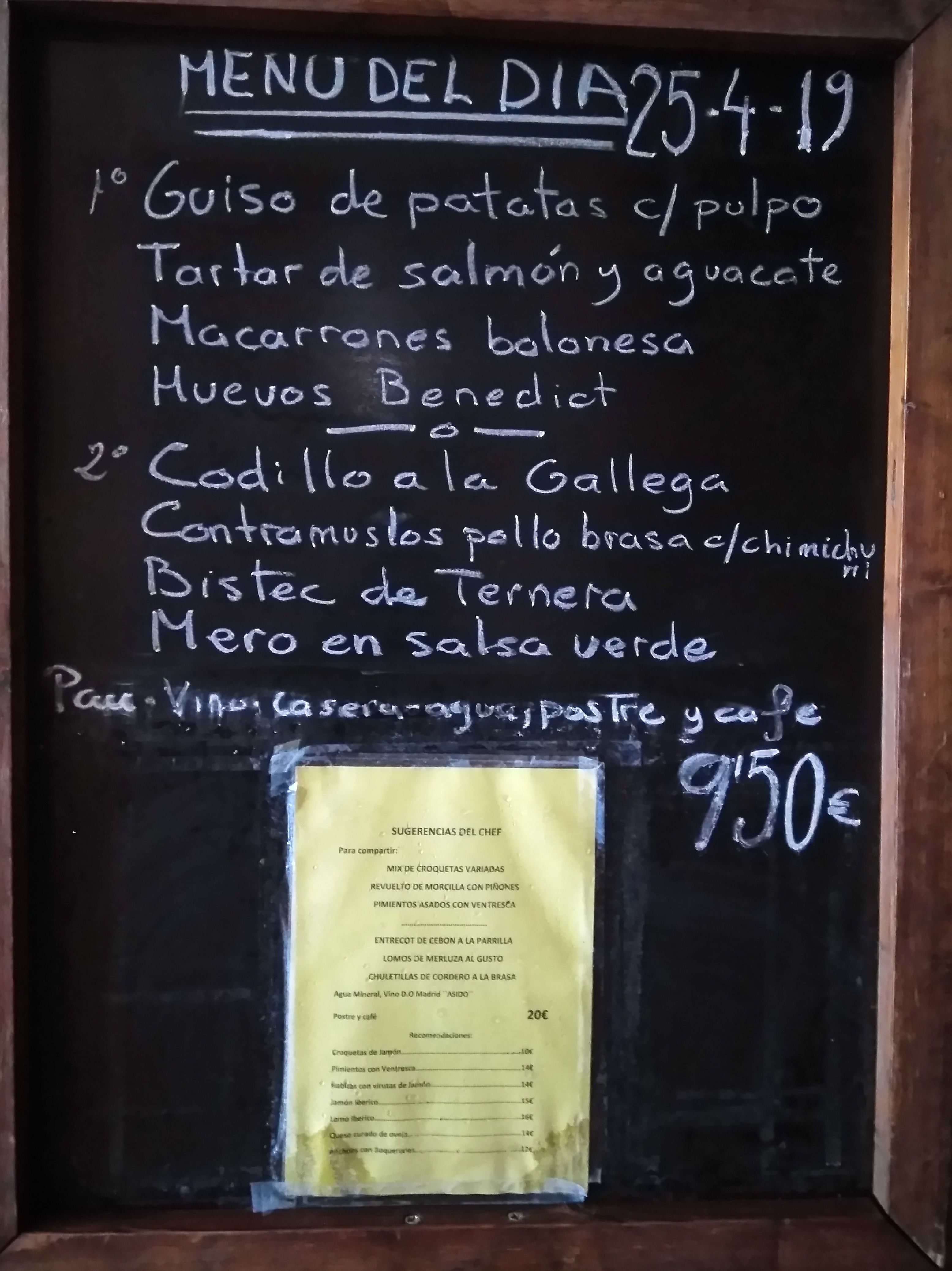 Menú del día: Carta y menús de Restaurante Gonzalo Menú del día: Carta y menús de Restaurante Gonzalo