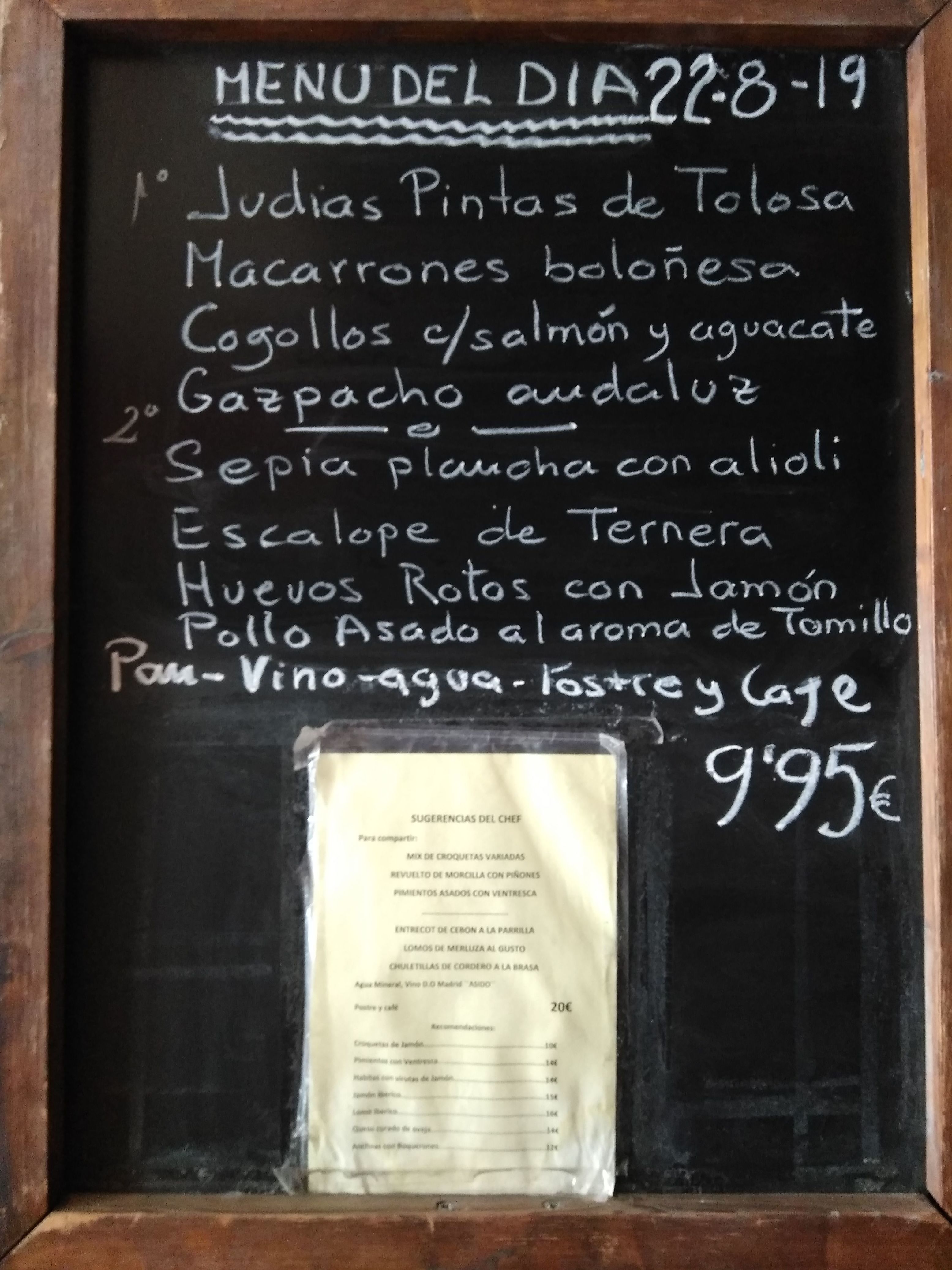 Menú del día: Carta y menús de Restaurante Gonzalo Menú del día: Carta y menús de Restaurante Gonzalo