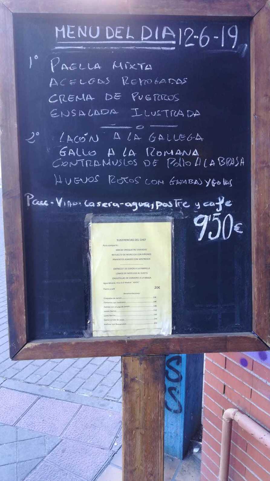 Menú del día: Carta y menús de Restaurante Gonzalo Menú del día: Carta y menús de Restaurante Gonzalo