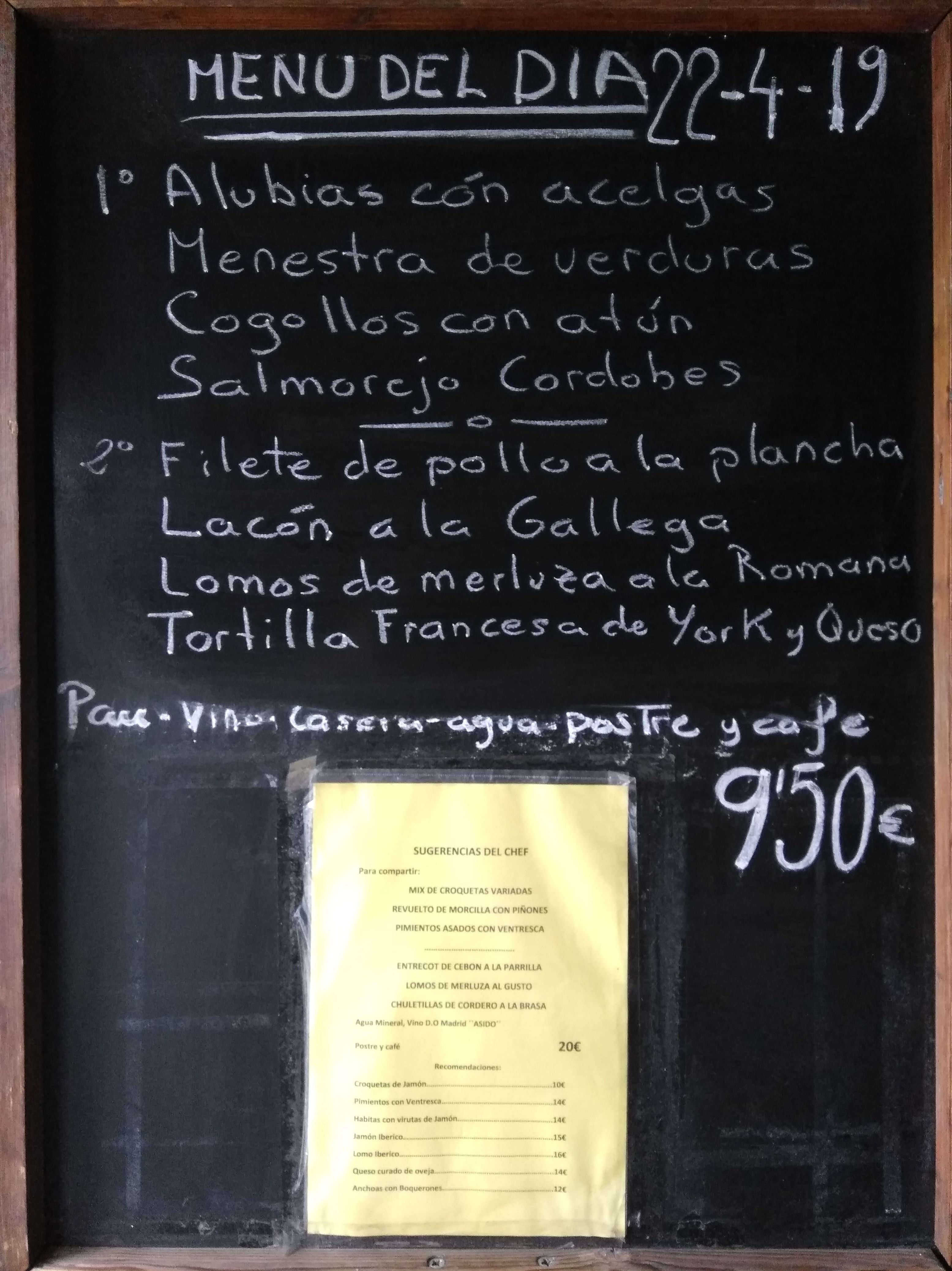 Menú del día: Carta y menús de Restaurante Gonzalo Menú del día: Carta y menús de Restaurante Gonzalo