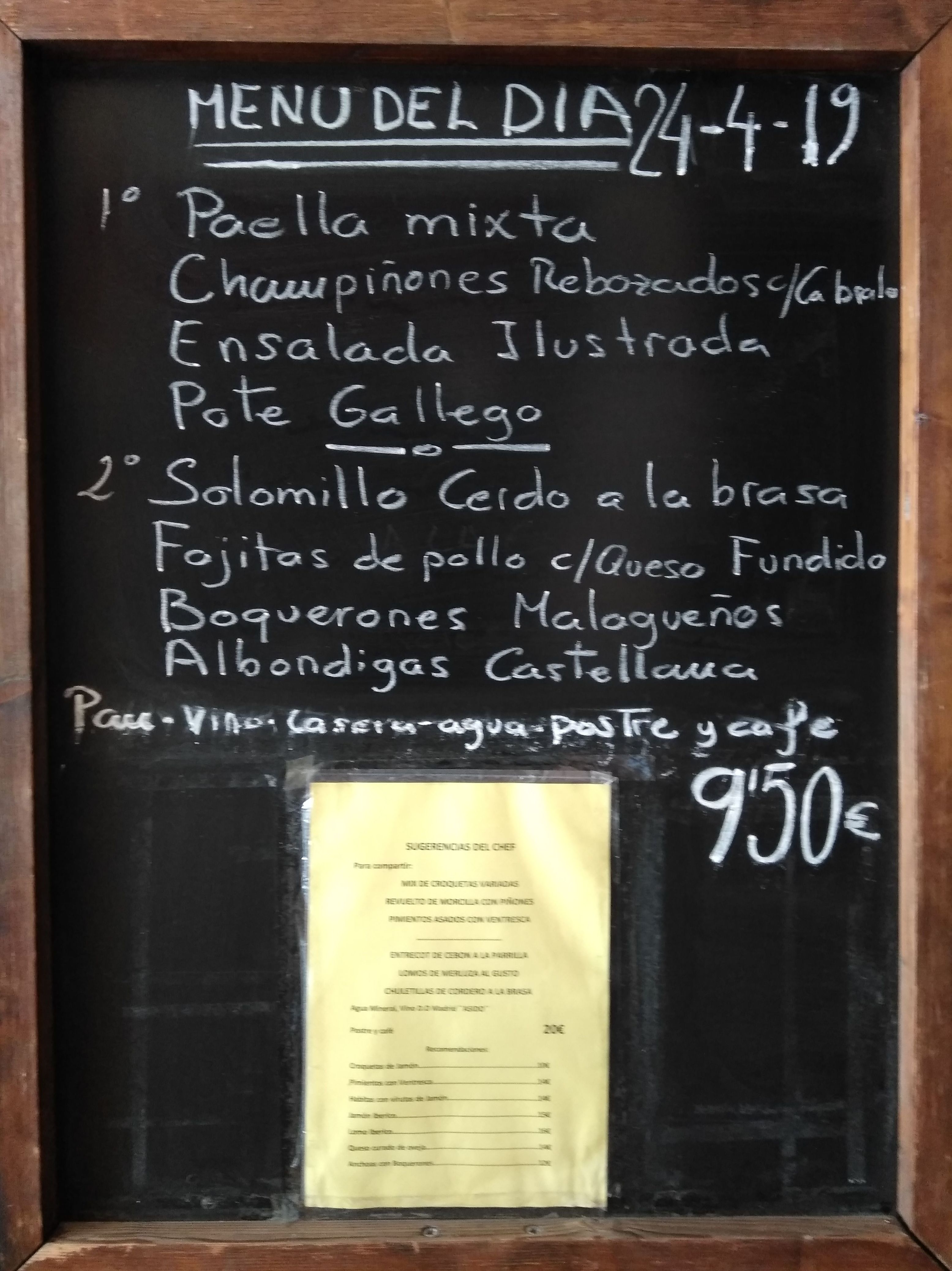 Menú del día: Carta y menús de Restaurante Gonzalo Menú del día: Carta y menús de Restaurante Gonzalo