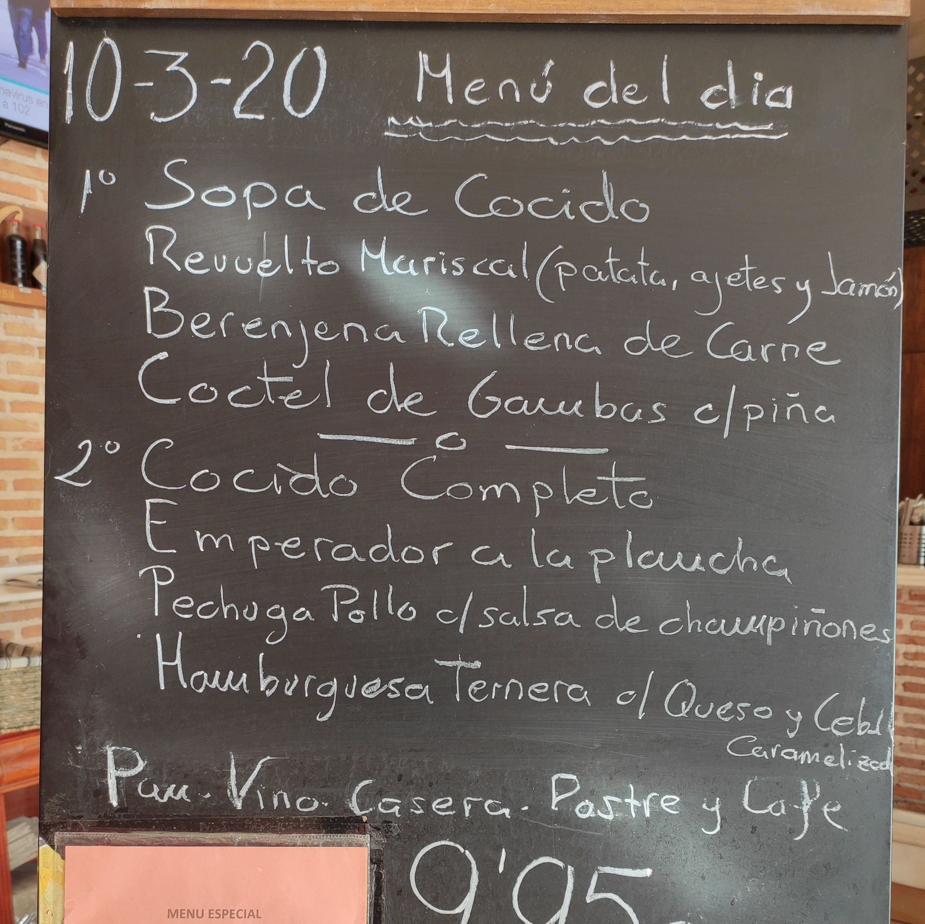 Menú del día: Carta y menús de Restaurante Gonzalo Menú del día: Carta y menús de Restaurante Gonzalo