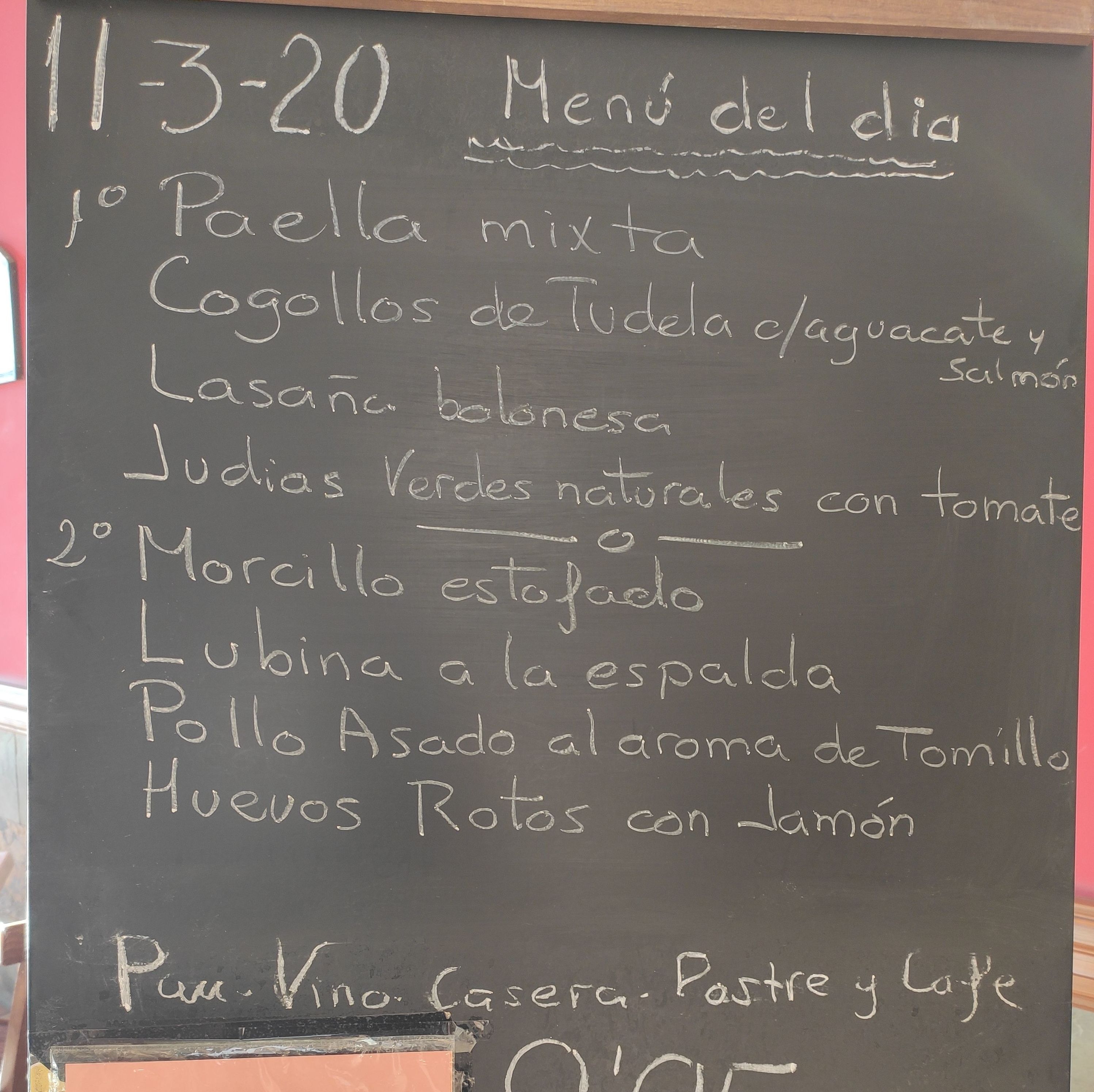 Menú del día: Carta y menús de Restaurante Gonzalo Menú del día: Carta y menús de Restaurante Gonzalo