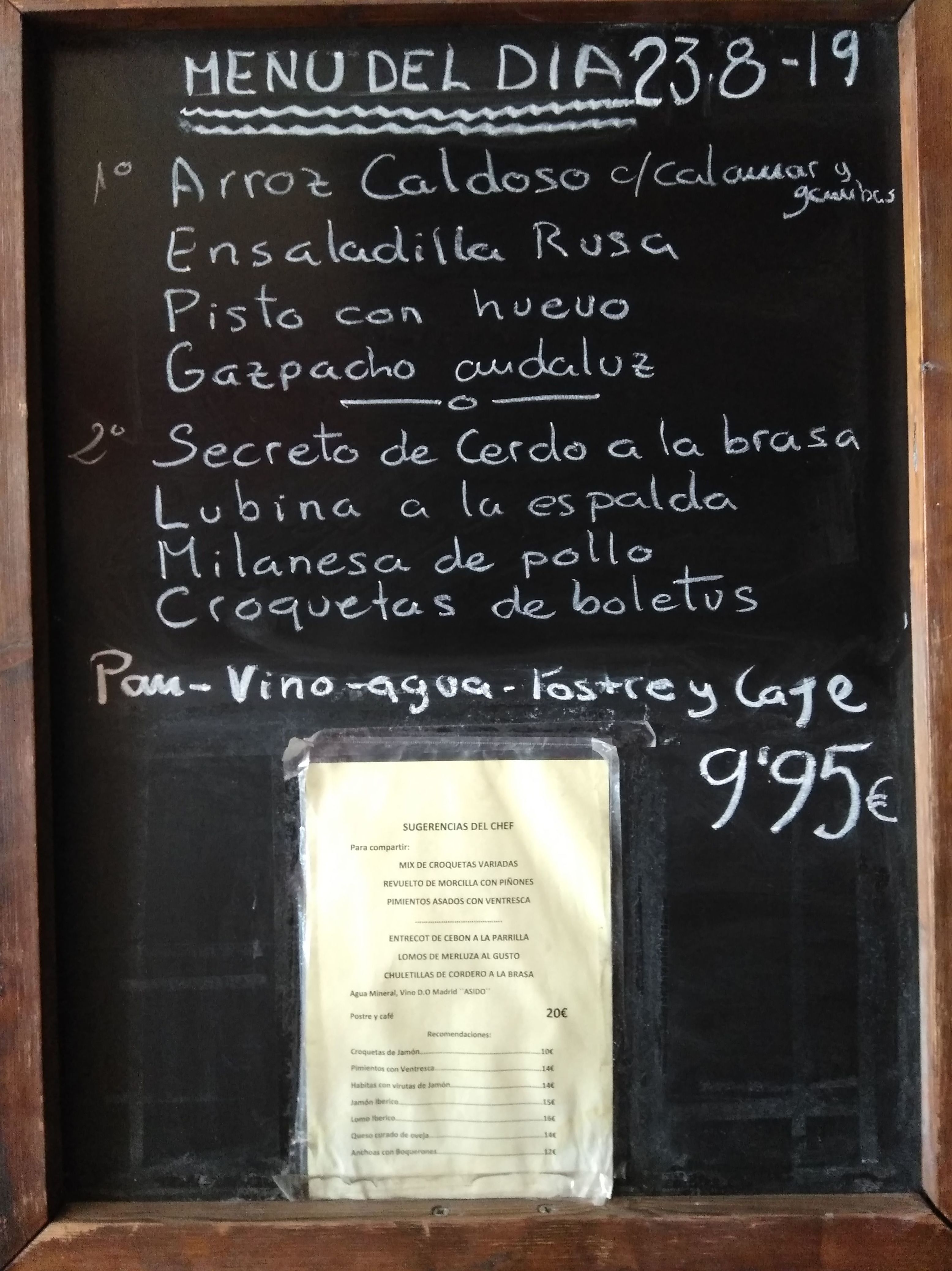 Menú del día: Carta y menús de Restaurante Gonzalo Menú del día: Carta y menús de Restaurante Gonzalo