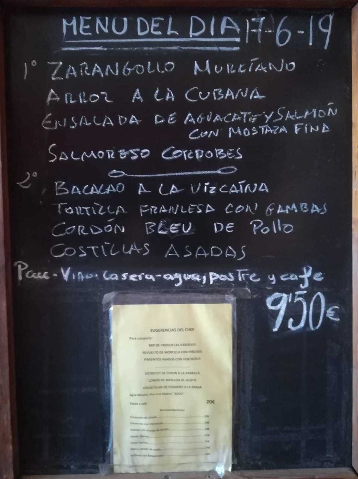Menú del día: Carta y menús de Restaurante Gonzalo Menú del día: Carta y menús de Restaurante Gonzalo