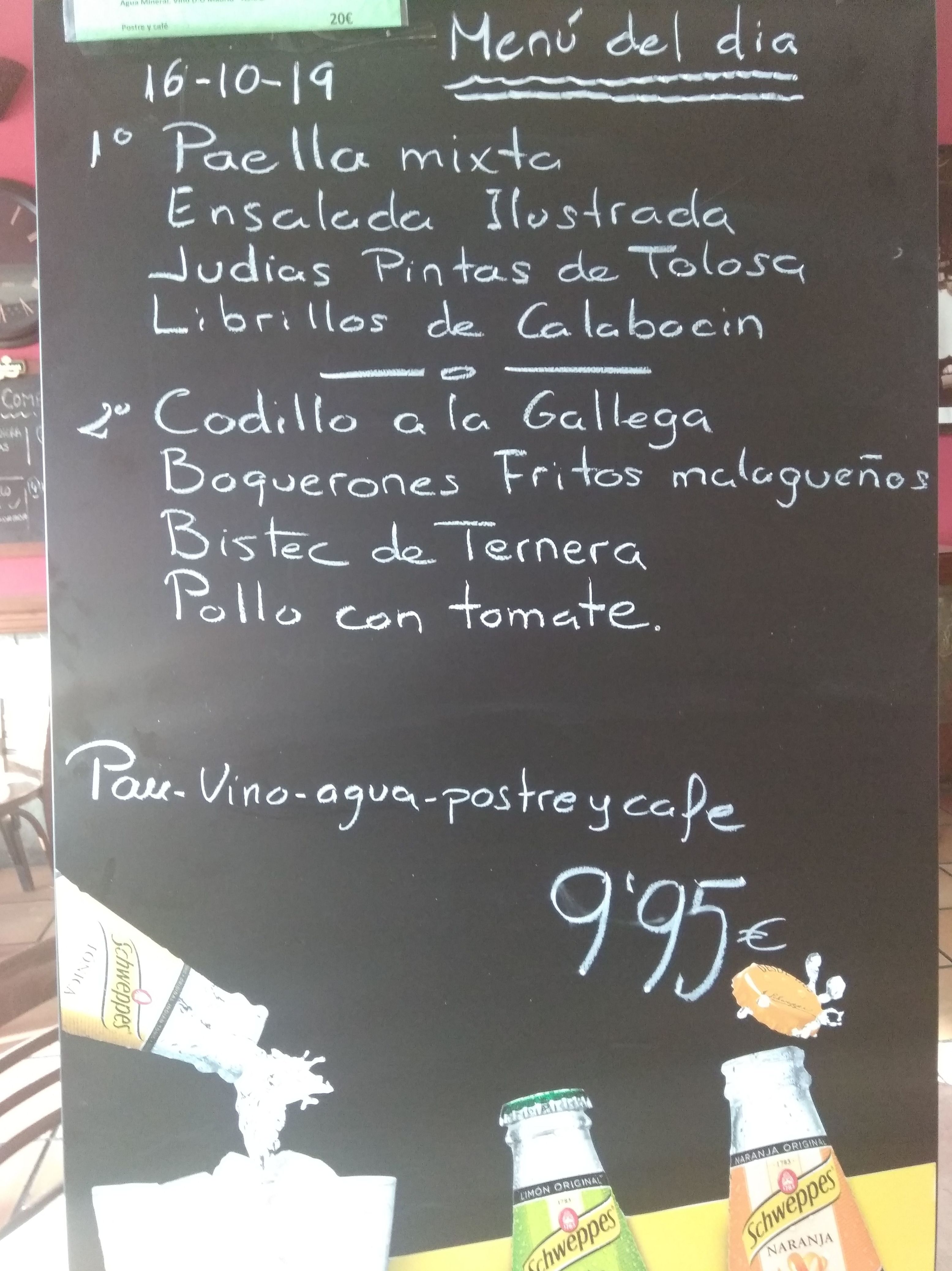 Menú del día: Carta y menús de Restaurante Gonzalo Menú del día: Carta y menús de Restaurante Gonzalo