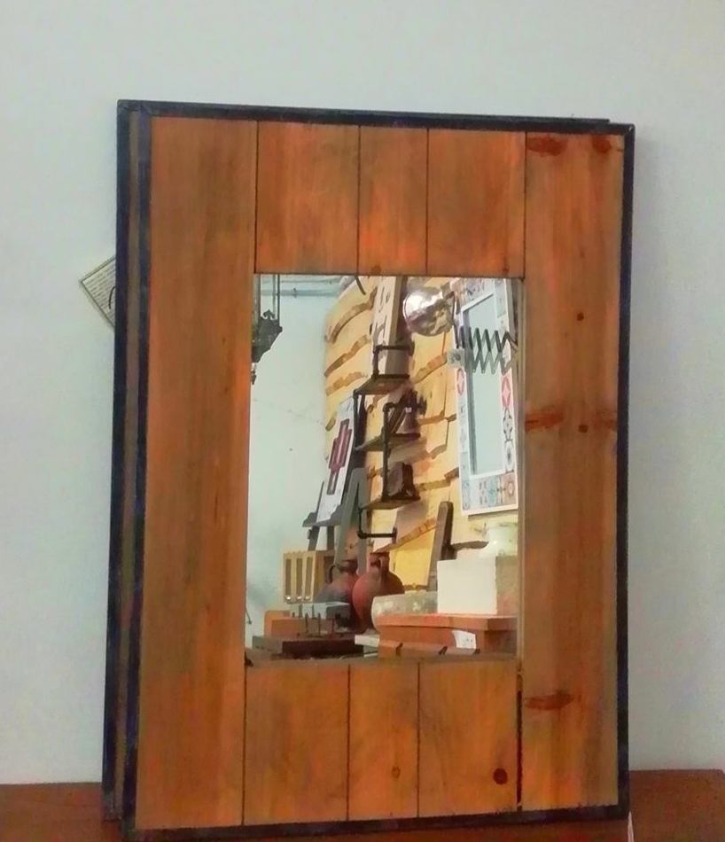 Espejo madera metal Espejo madera metal