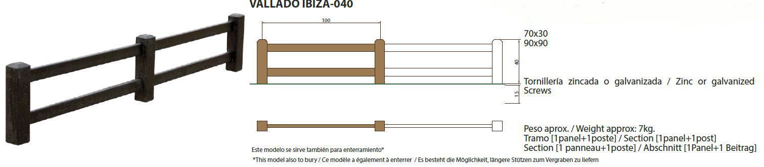 Vallado Ibiza 040: ¿Qué podemos ofrecerte? de CM PLASTIK RECYCLING SL Vallado Ibiza 040: ¿Qué podemos ofrecerte? de CM PLASTIK RECYCLING SL