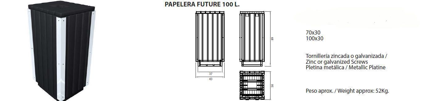 Papelera future 80l: ¿Qué podemos ofrecerte? de CM PLASTIK RECYCLING SL Papelera future 80l: ¿Qué podemos ofrecerte? de CM PLASTIK RECYCLING SL