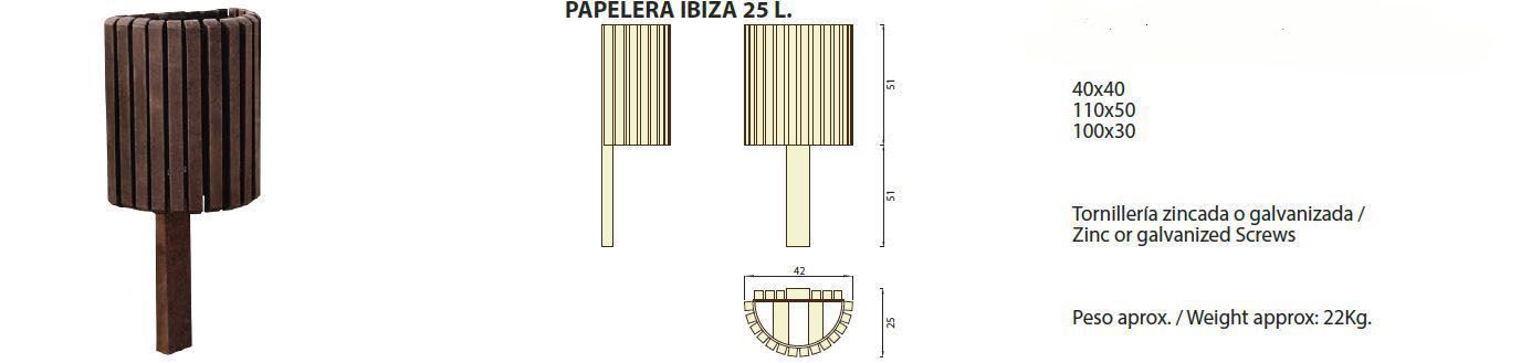 Papelera Ibiza 25l: ¿Qué podemos ofrecerte? de CM PLASTIK RECYCLING SL Papelera Ibiza 25l: ¿Qué podemos ofrecerte? de CM PLASTIK RECYCLING SL