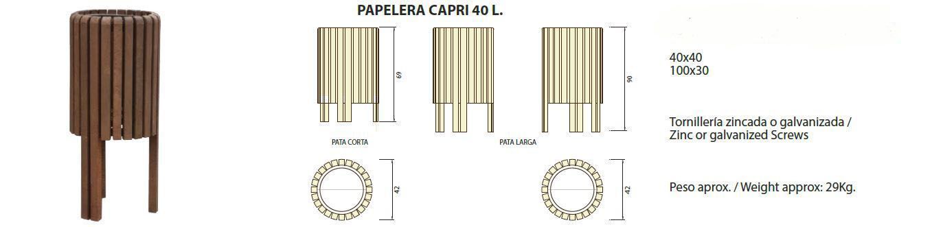 Papelera Capri 40l: ¿Qué podemos ofrecerte? de CM PLASTIK RECYCLING SL Papelera Capri 40l: ¿Qué podemos ofrecerte? de CM PLASTIK RECYCLING SL