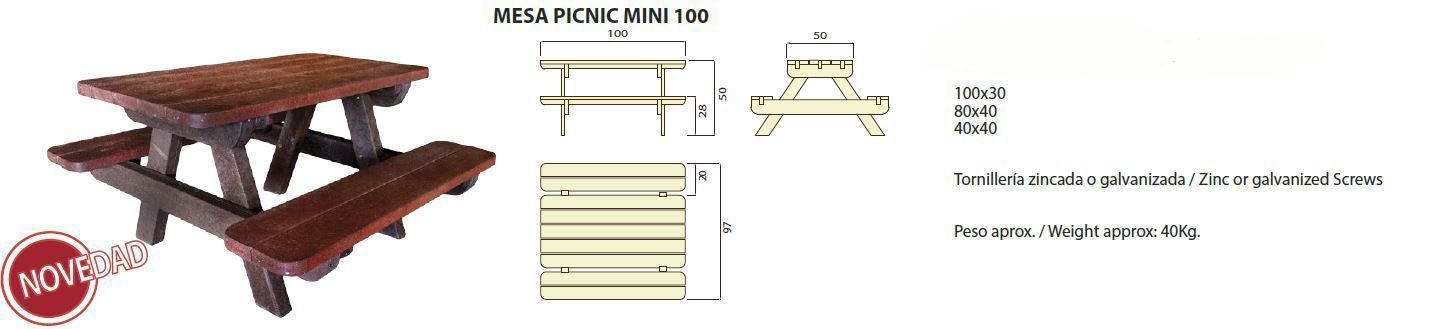 Mesa picnic mini 100: ¿Qué podemos ofrecerte? de CM PLASTIK RECYCLING SL Mesa picnic mini 100: ¿Qué podemos ofrecerte? de CM PLASTIK RECYCLING SL