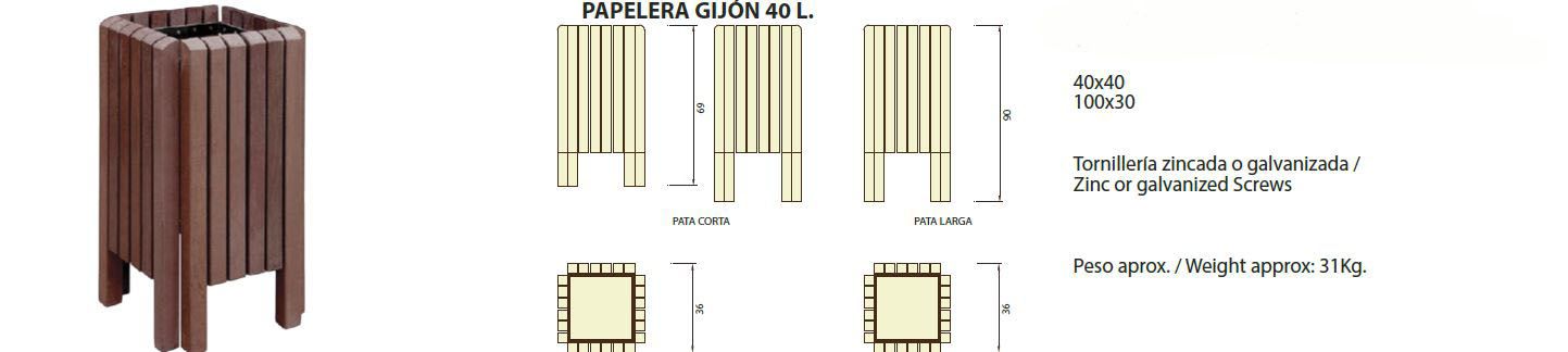 Papelera Gijón 40l: ¿Qué podemos ofrecerte? de CM PLASTIK RECYCLING SL Papelera Gijón 40l: ¿Qué podemos ofrecerte? de CM PLASTIK RECYCLING SL