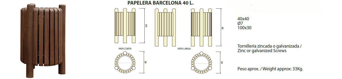 Papelera Barcelona 40l: ¿Qué podemos ofrecerte? de CM PLASTIK RECYCLING SL Papelera Barcelona 40l: ¿Qué podemos ofrecerte? de CM PLASTIK RECYCLING SL