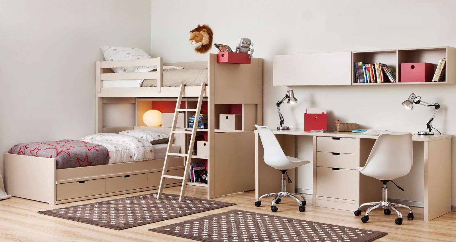 Litera Loft con cama nido: Colecciones de El Cuarto de Micky Litera Loft con cama nido: Colecciones de El Cuarto de Micky