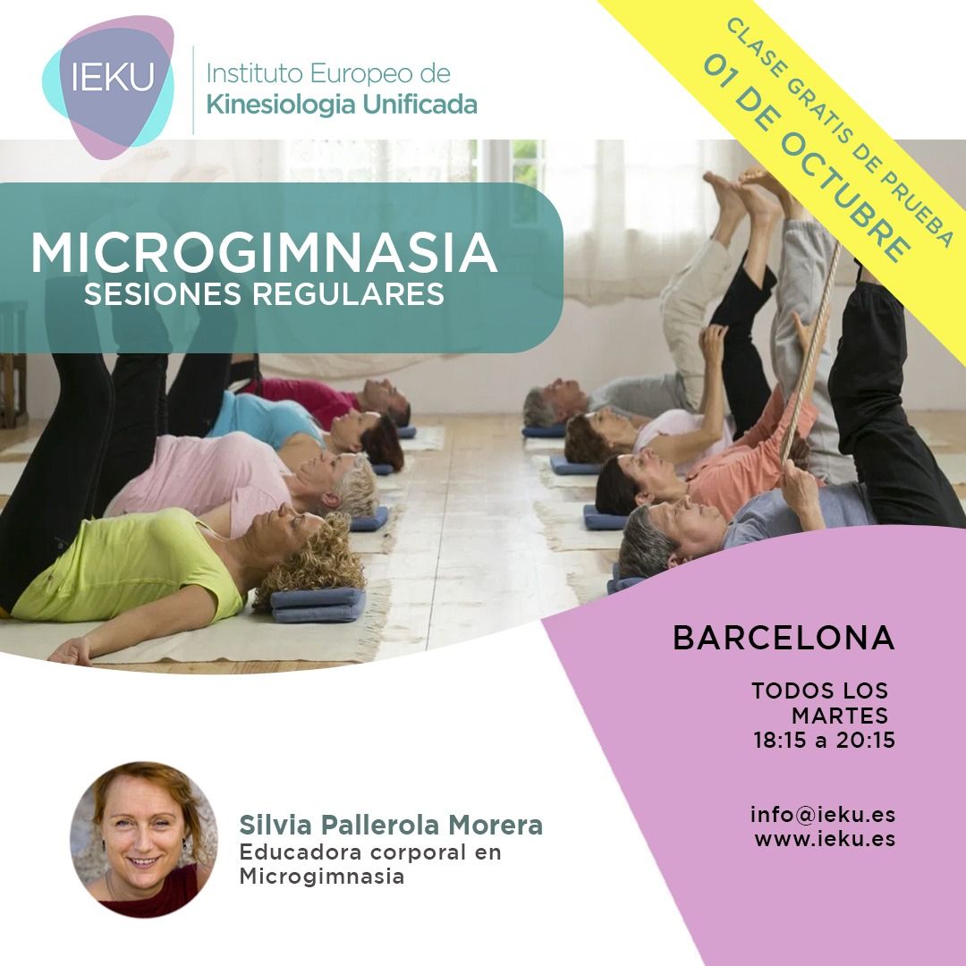 Microgimnasia. Sesiones regulares: Cursos - terapias kinesiologia de Cursos Presenciales Kinesiología Unificada® Barcelona Rubén Álvarez Microgimnasia. Sesiones regulares: Cursos - terapias kinesiologia de Cursos Presenciales Kinesiología Unificada® Barcelona Rubén Álvarez