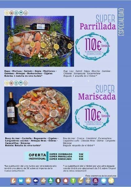 Mariscada y parrillada con productos del mar: Productos y servicios de A'Cañota Mariscada y parrillada con productos del mar: Productos y servicios de A'Cañota