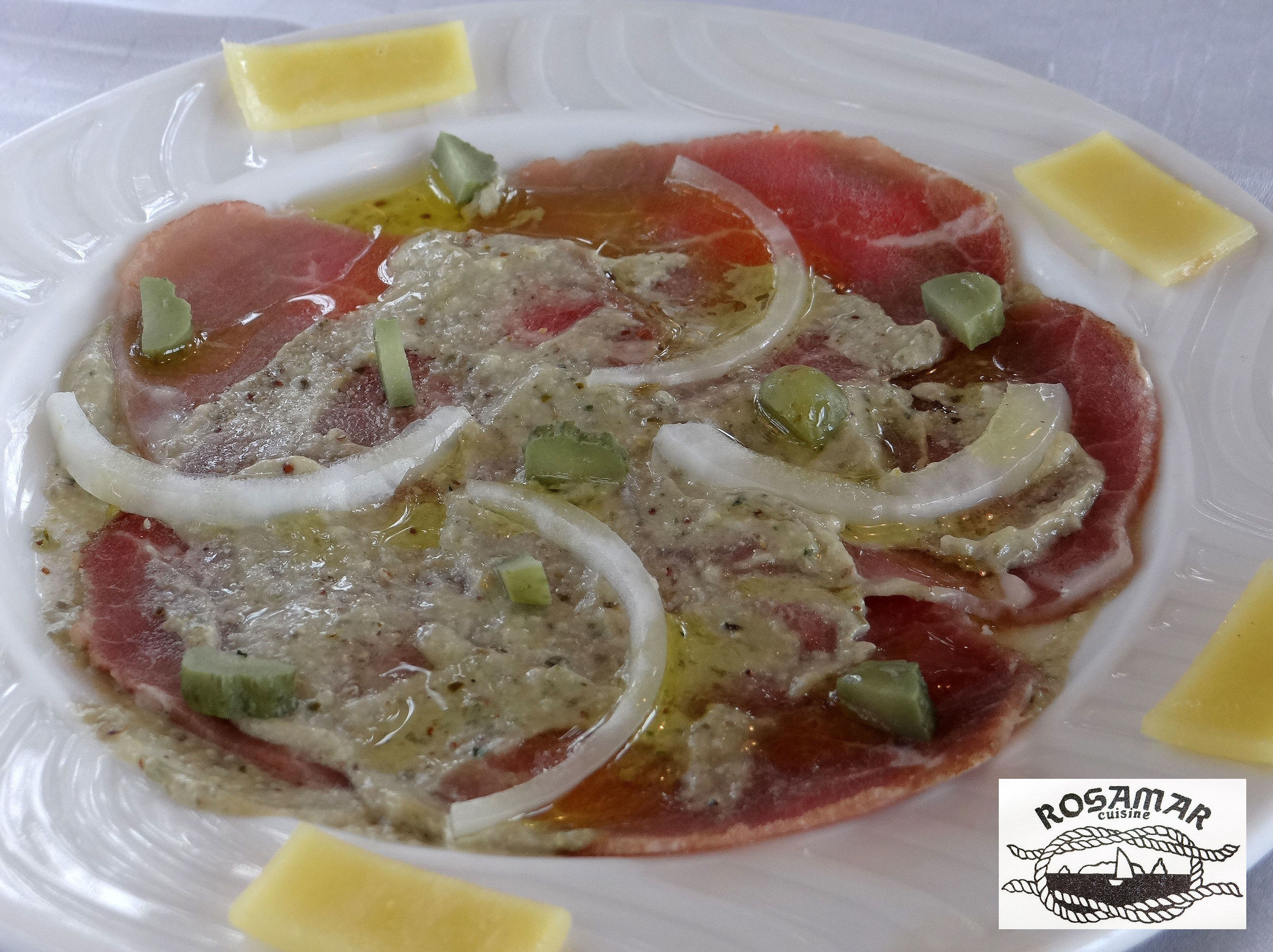 Carpaccio de ternera Carpaccio de ternera