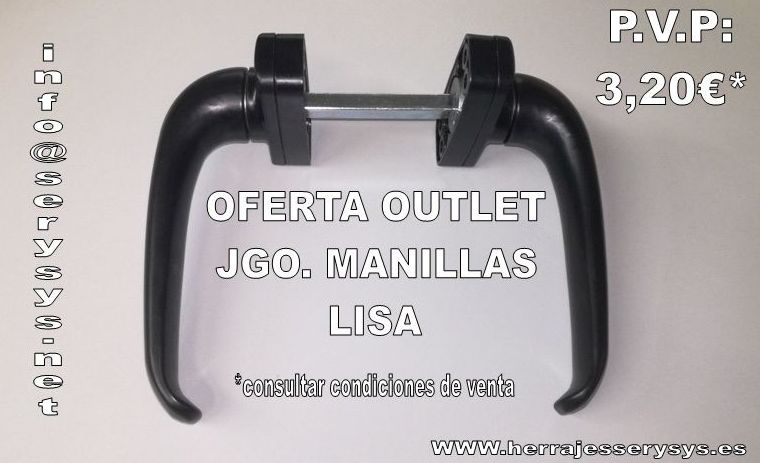 Oferta Outlet Jgo. Manillas Lisa : Productos de Serysys Oferta Outlet Jgo. Manillas Lisa : Productos de Serysys