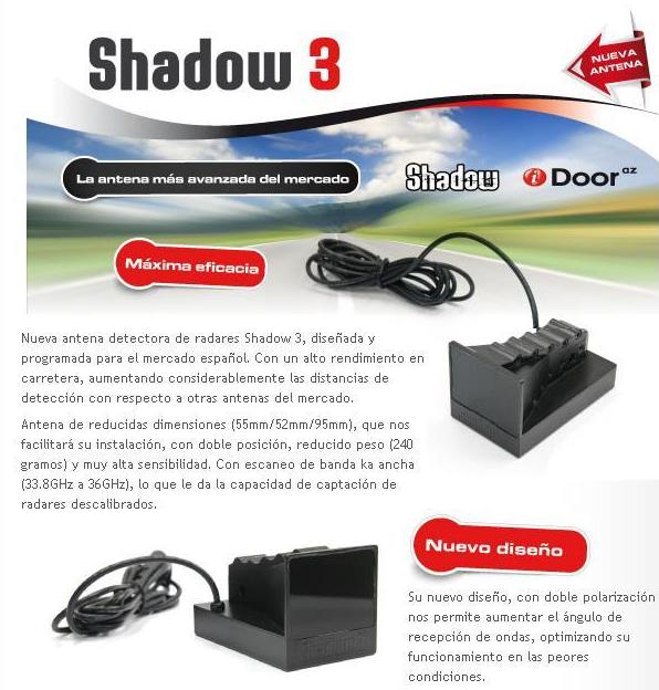 Detector de Radar Fijos y Movil marca SHADOW + Avisador: Productos de Sonivac Detector de Radar Fijos y Movil marca SHADOW + Avisador: Productos de Sonivac