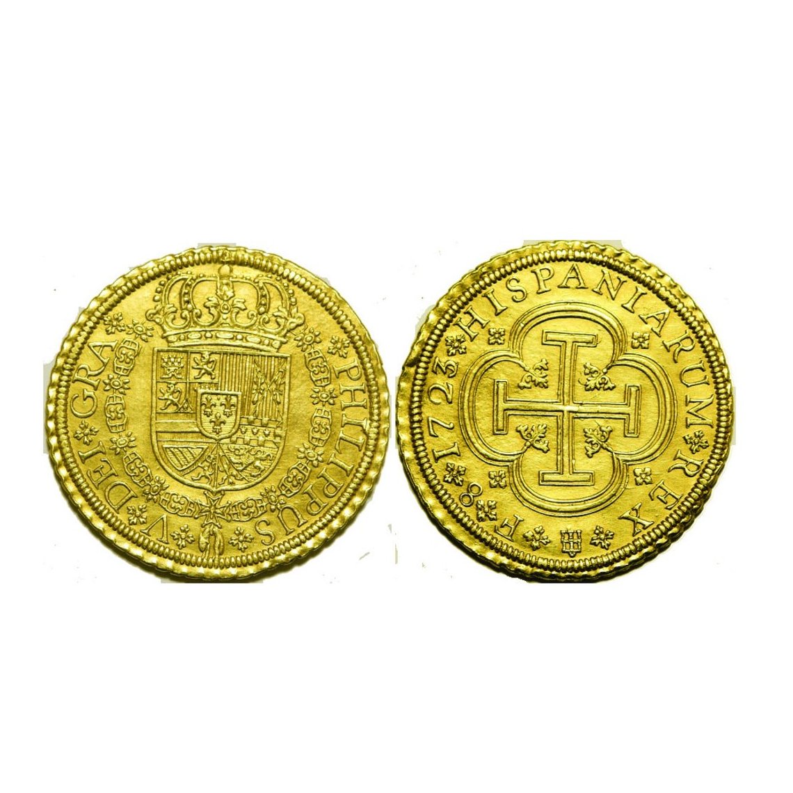 8 escudos Felipe V. 1723. Segovia 8 escudos Felipe V. 1723. Segovia