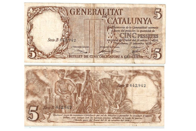 Billetes españoles de nuestra historia