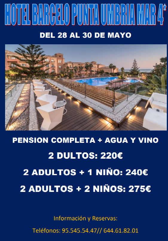 Hotel Barcelo Punta Umbria Mar *: Ofertas de Viajes Global Sur Hotel Barcelo Punta Umbria Mar *: Ofertas de Viajes Global Sur