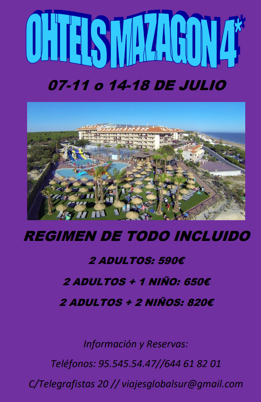 Ohtels Mazgon 4*: Ofertas de Viajes Global Sur Ohtels Mazgon 4*: Ofertas de Viajes Global Sur