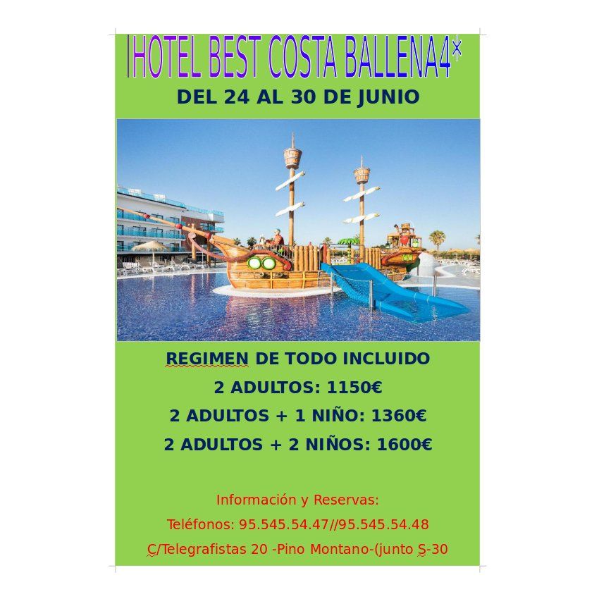 Oferta Best Costa Ballena: Ofertas de Viajes Global Sur Oferta Best Costa Ballena: Ofertas de Viajes Global Sur