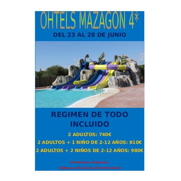 Ohtels Mazagón 4*: Ofertas de Viajes Global Sur Ohtels Mazagón 4*: Ofertas de Viajes Global Sur