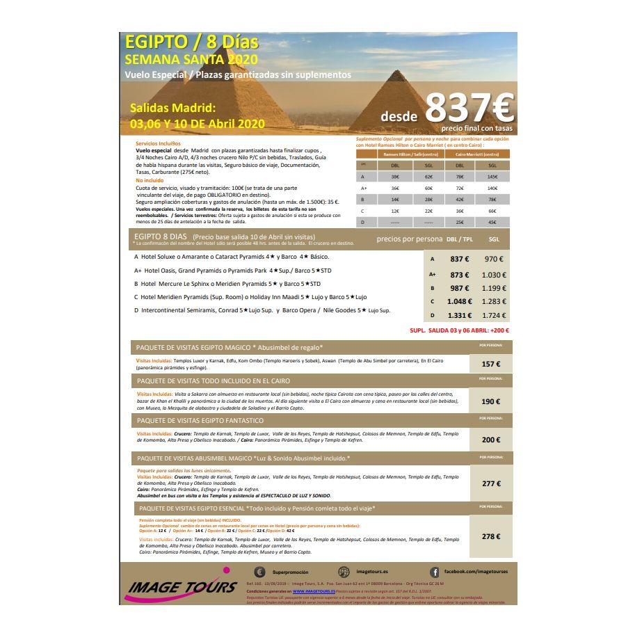 Egipto 8 días / Semana Santa 2020: Ofertas de Viajes Global Sur Egipto 8 días / Semana Santa 2020: Ofertas de Viajes Global Sur