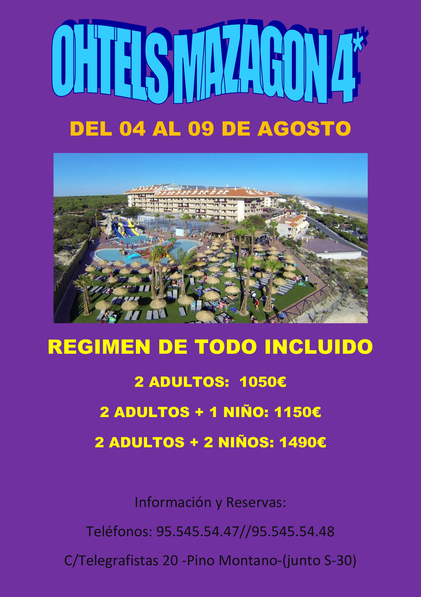 Ohtels Mazagón 4* Agosto: Ofertas de Viajes Global Sur Ohtels Mazagón 4* Agosto: Ofertas de Viajes Global Sur