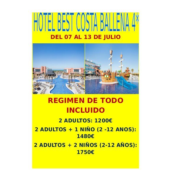 Hotel Best Costa Ballena 4*: Ofertas de Viajes Global Sur Hotel Best Costa Ballena 4*: Ofertas de Viajes Global Sur