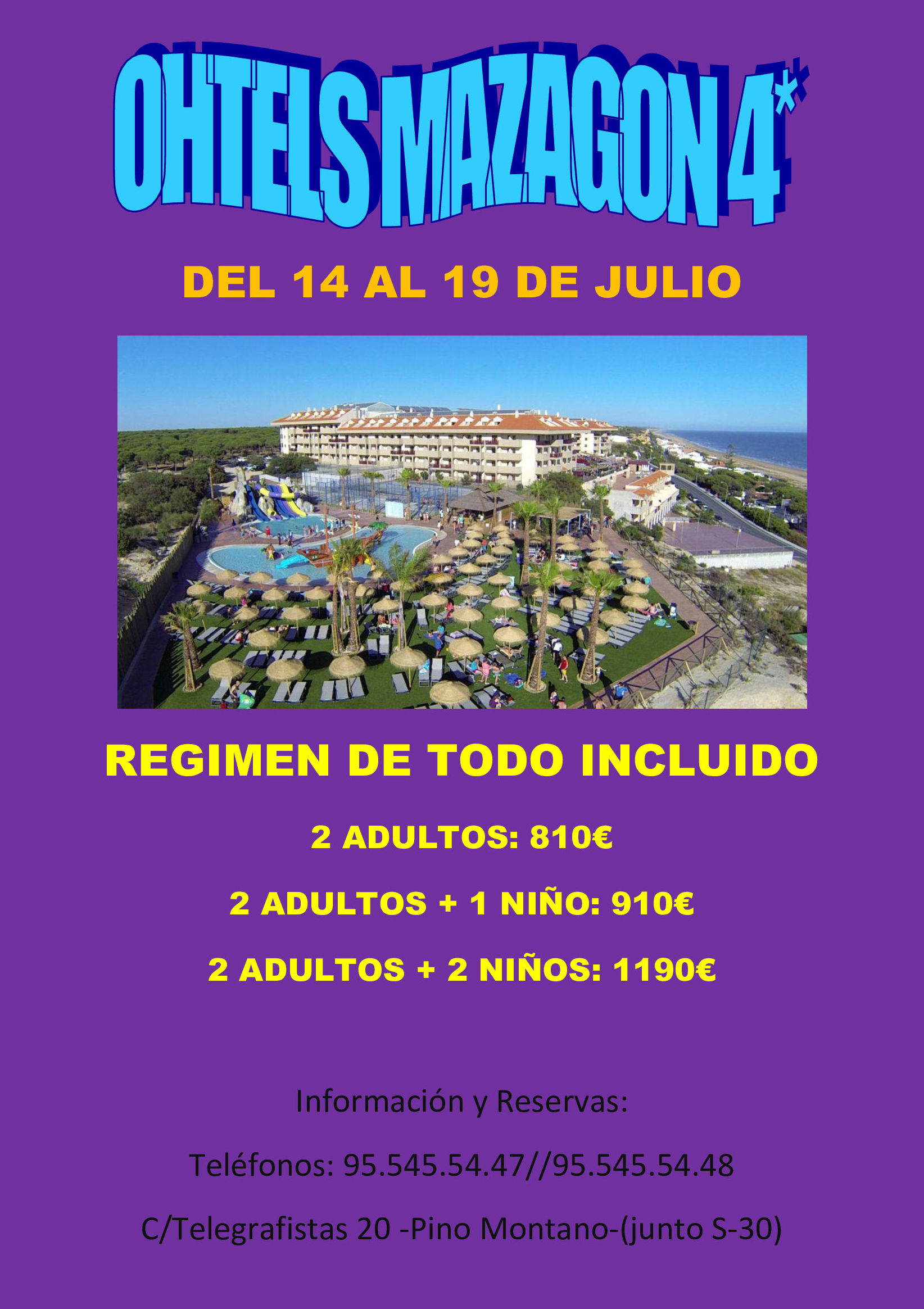 Ohtels Mazagon 4* Julio: Ofertas de Viajes Global Sur Ohtels Mazagon 4* Julio: Ofertas de Viajes Global Sur