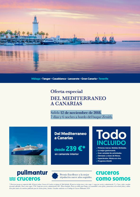 Oferta especial del Mediterráneo a Canarias: OFERTAS de Viajes Global Sur Oferta especial del Mediterráneo a Canarias: OFERTAS de Viajes Global Sur