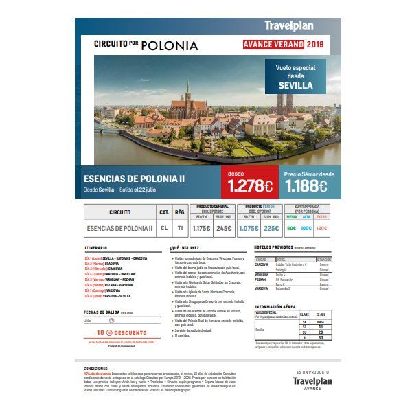 Verano 2019 Circuito por Polonia: Ofertas de Viajes Global Sur Verano 2019 Circuito por Polonia: Ofertas de Viajes Global Sur