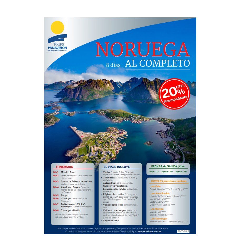 Oferta Noruega: Ofertas de Viajes Global Sur Oferta Noruega: Ofertas de Viajes Global Sur