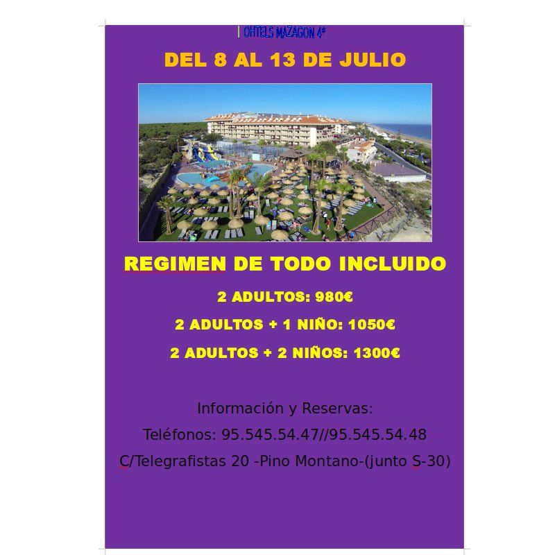 Oferta Ohtels Mazagón ****: Ofertas de Viajes Global Sur Oferta Ohtels Mazagón ****: Ofertas de Viajes Global Sur